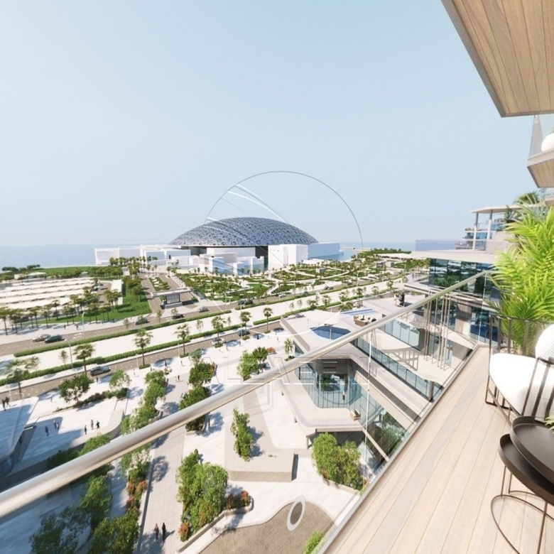 Elegant and Premium Finishing | Full Louvre View. This elegant studio offers a refined lifestyle surrounded by world-class architecture, art, and waterfront serenity.