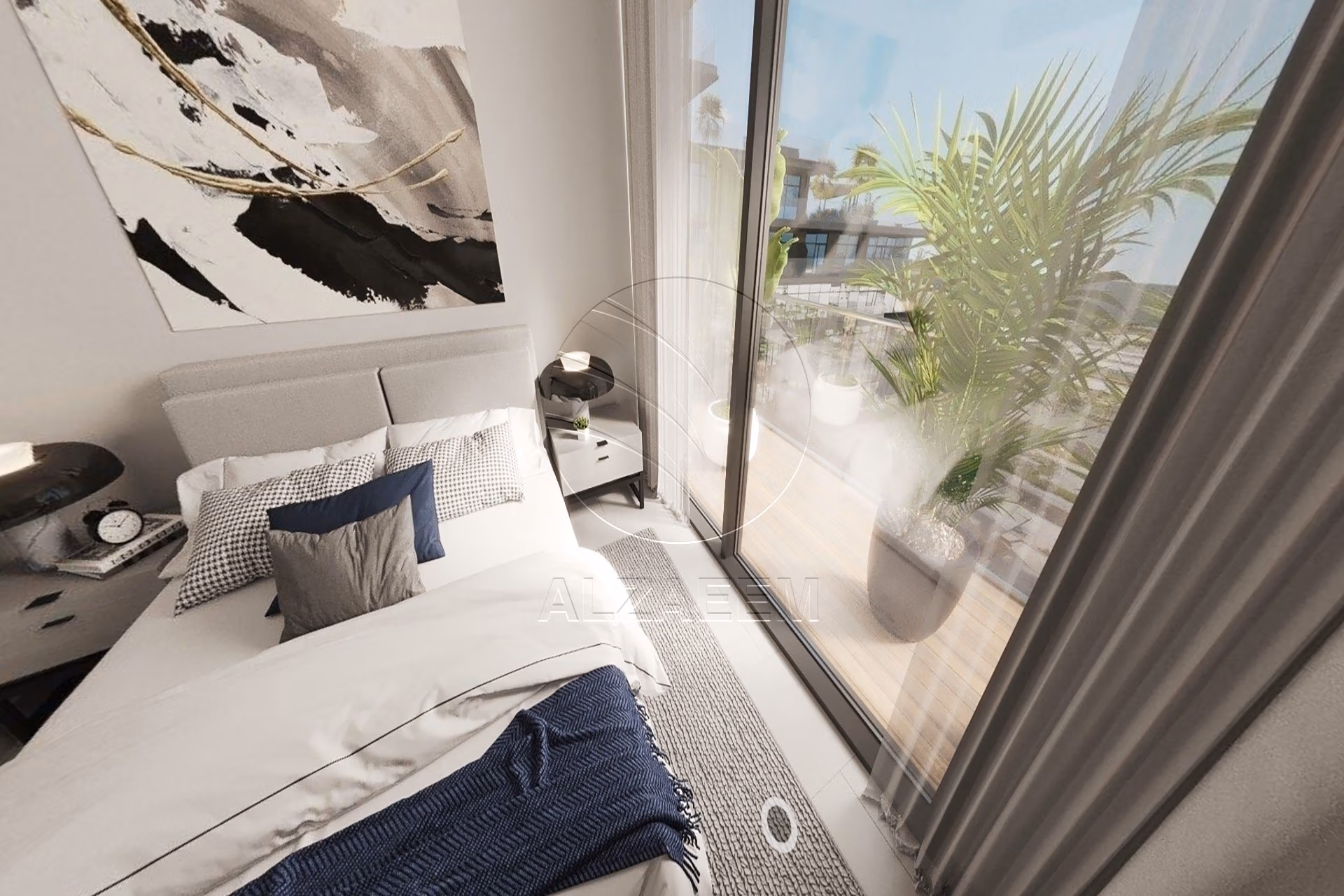 Elegant and Premium Finishing | Full Louvre View. This elegant studio offers a refined lifestyle surrounded by world-class architecture, art, and waterfront serenity.