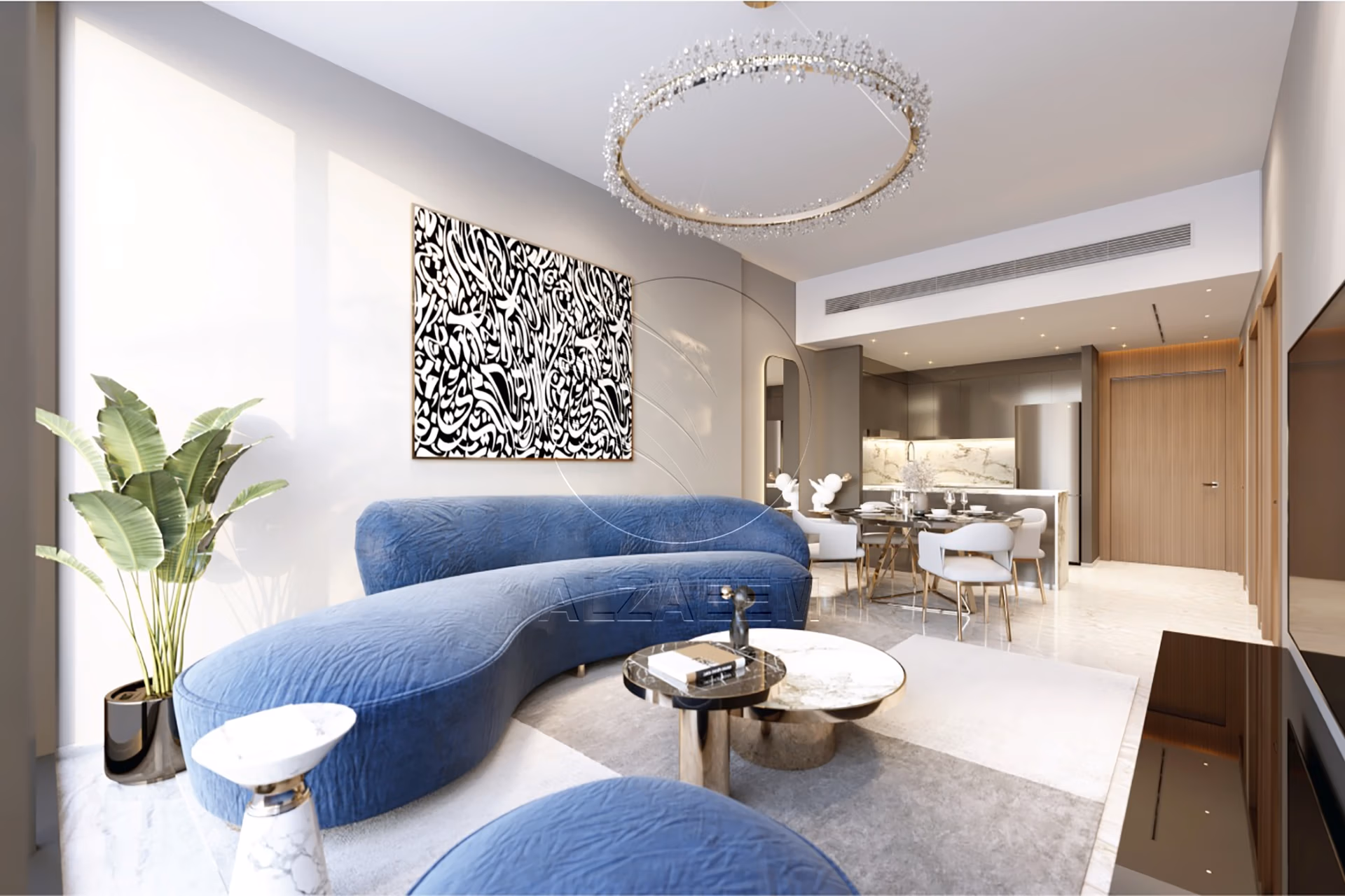 Furnished and Biggest Layout 1BR | High Floor