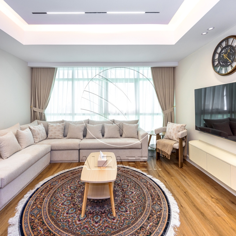 FURNISHED | Modified 2BR+Maid | Higher Floor