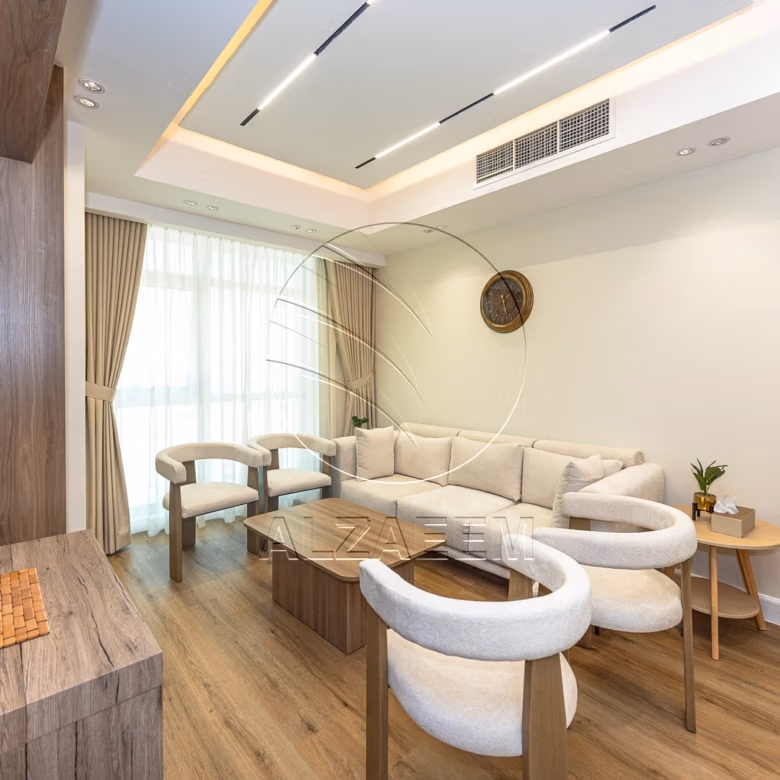 FURNISHED | Modified 2BR+Maid | Higher Floor