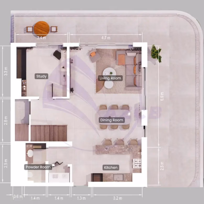 2 Bedroom Apartment for Sale in Mint at Verdes, Verdes by Haven aldar, Dubai Land, Dubai.