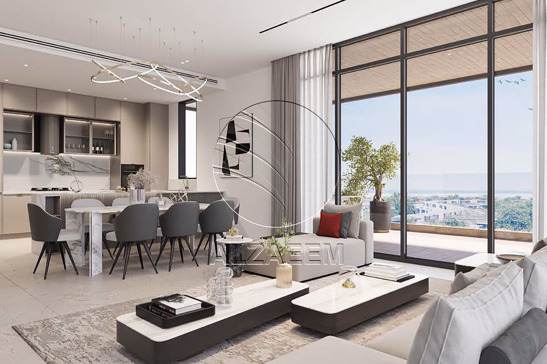 Lower Level 2BR+M facing the Community | Apartment for sale in Reem Hills, Najmat Abu Dhabi