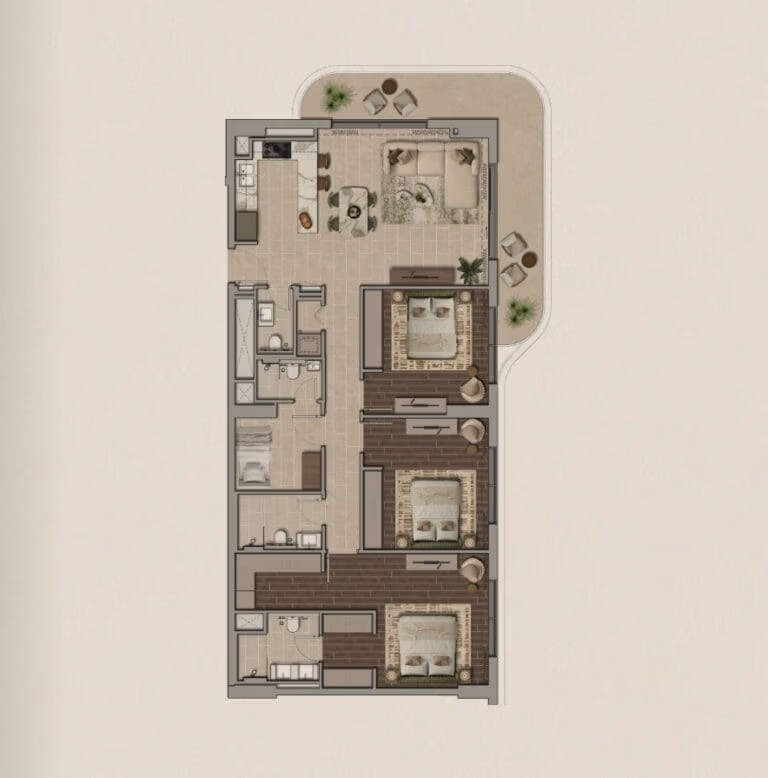 Yas Park Place 3 BR Apartment