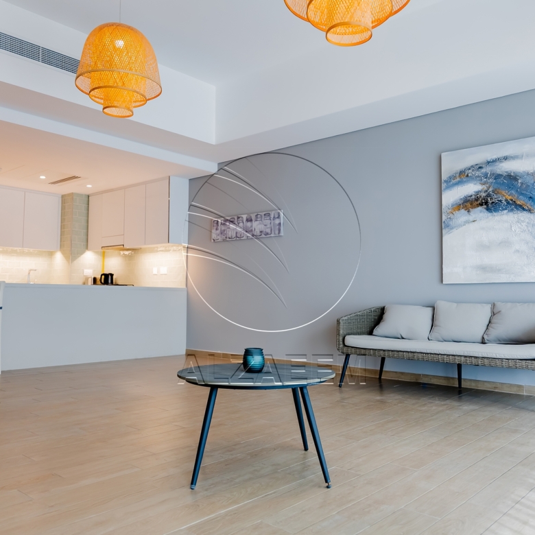 VACANT! Furnished 2BR+Maid | Partial Sea and Golf
