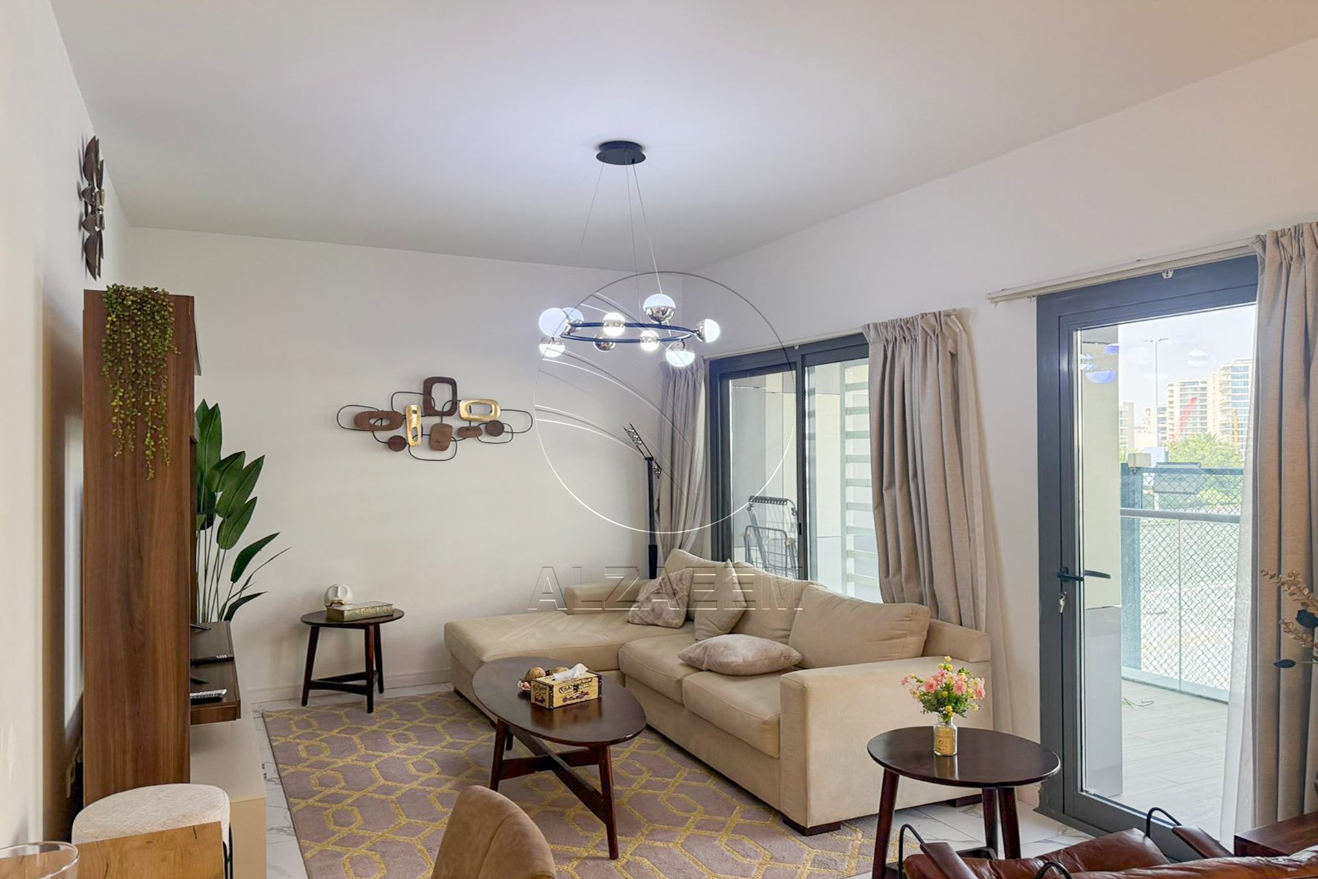 Fully Furnished | 3 Balconies | Corner | VACANT