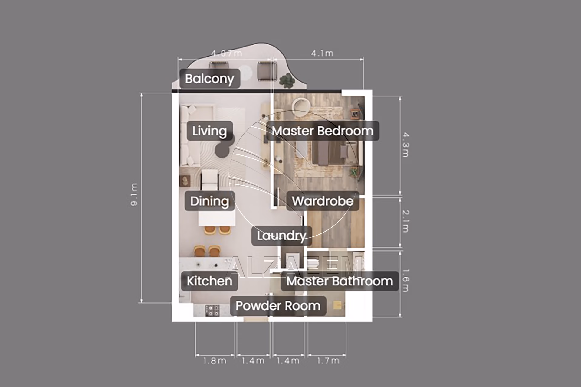 1BR-Mid Level | Community View | New Project!