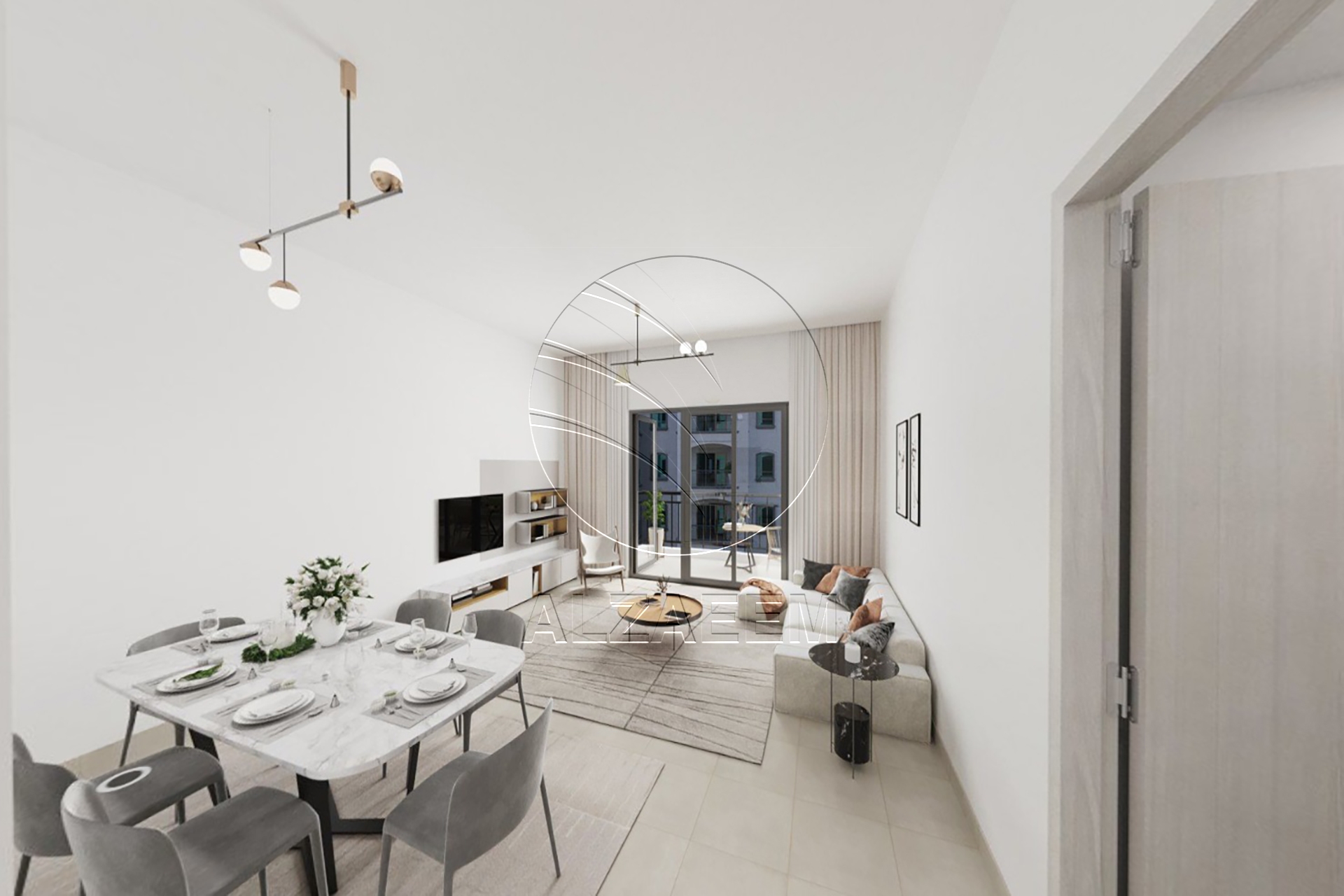 Furnished | 2 Balcony | Partial Golf Course View