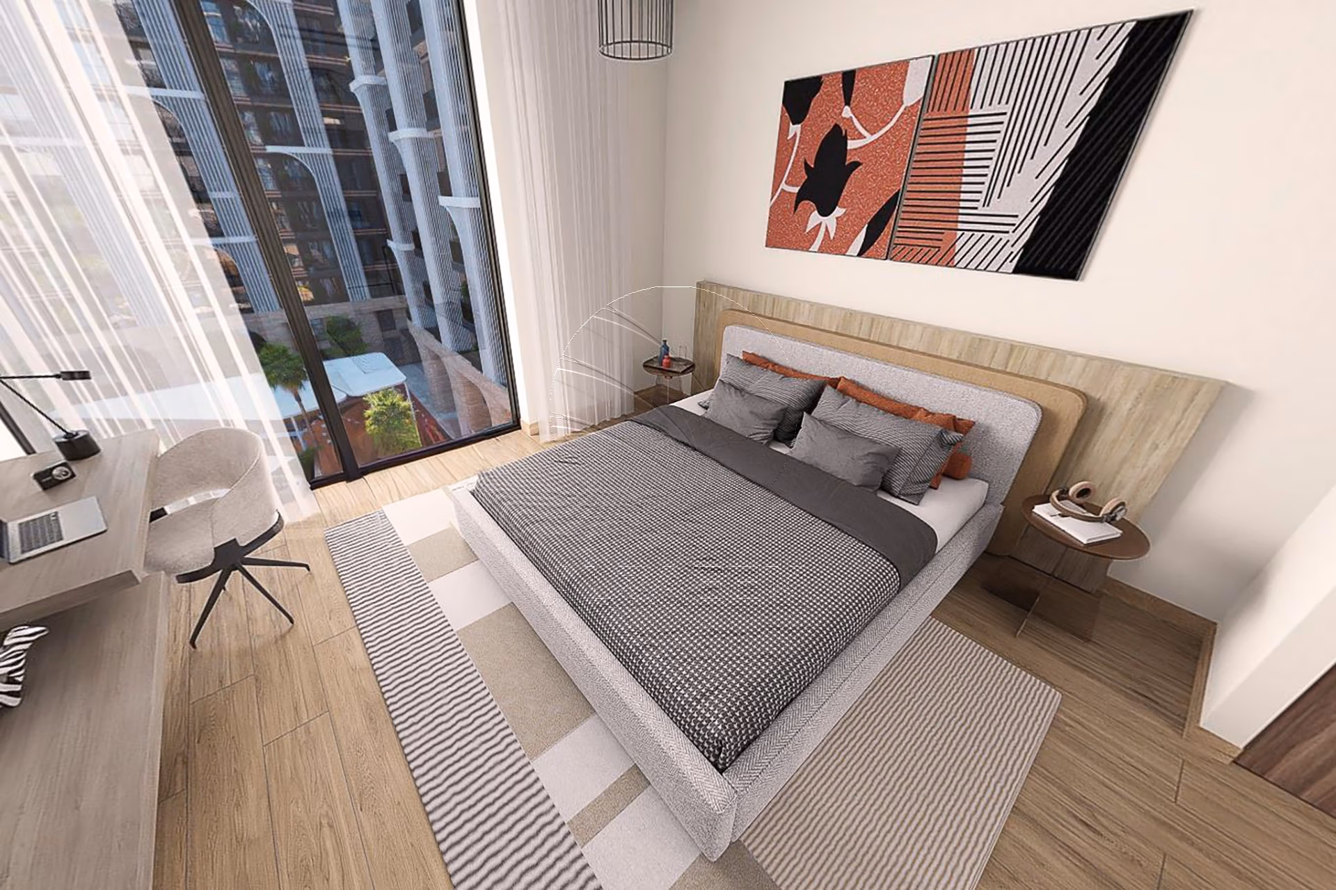 High Level Corner Unit with Skyline + Park View