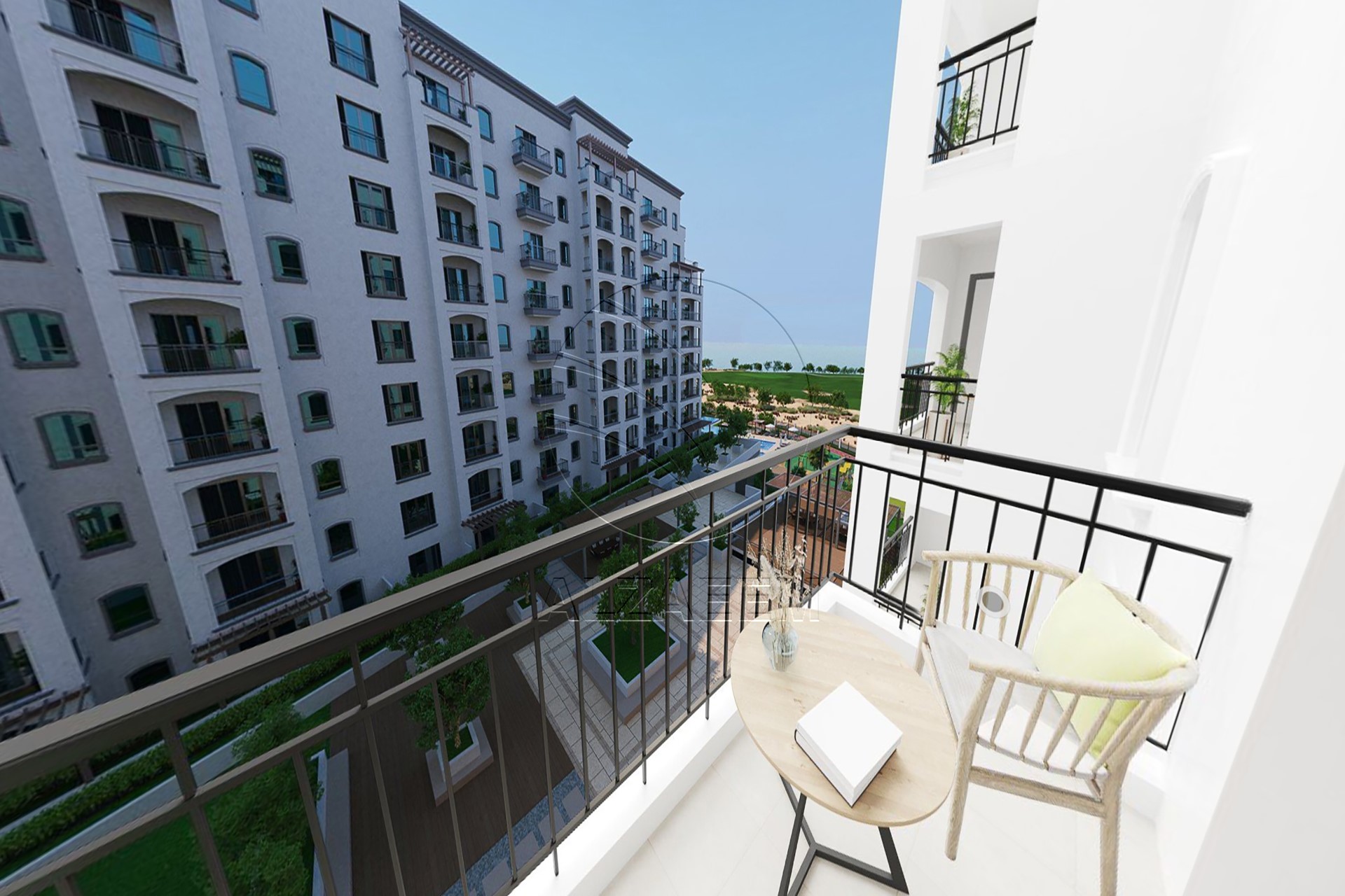 Partial Golf Views | 2 Balconies | Furnished