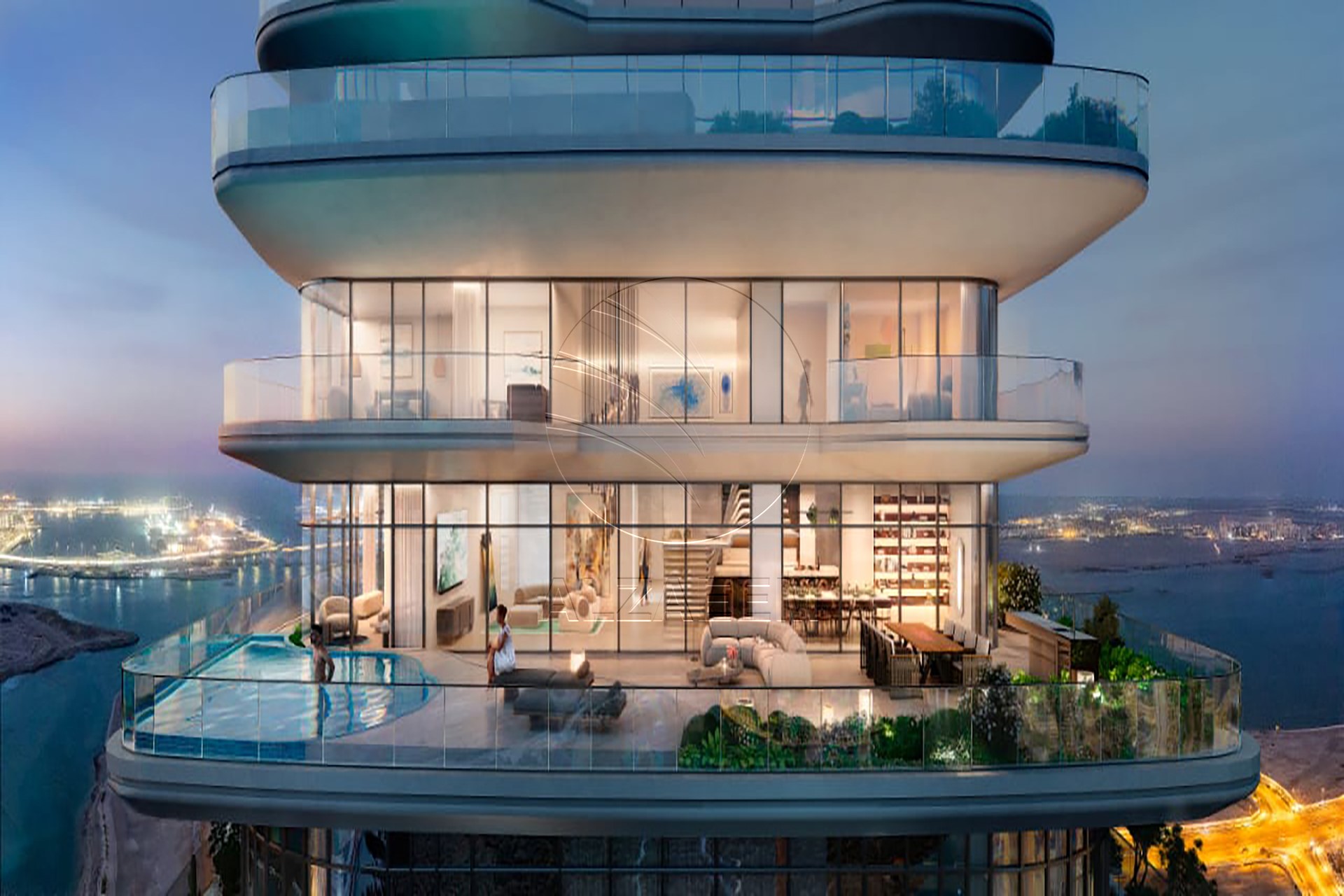 Corner Unit with Big Balcony and Sea+City Views