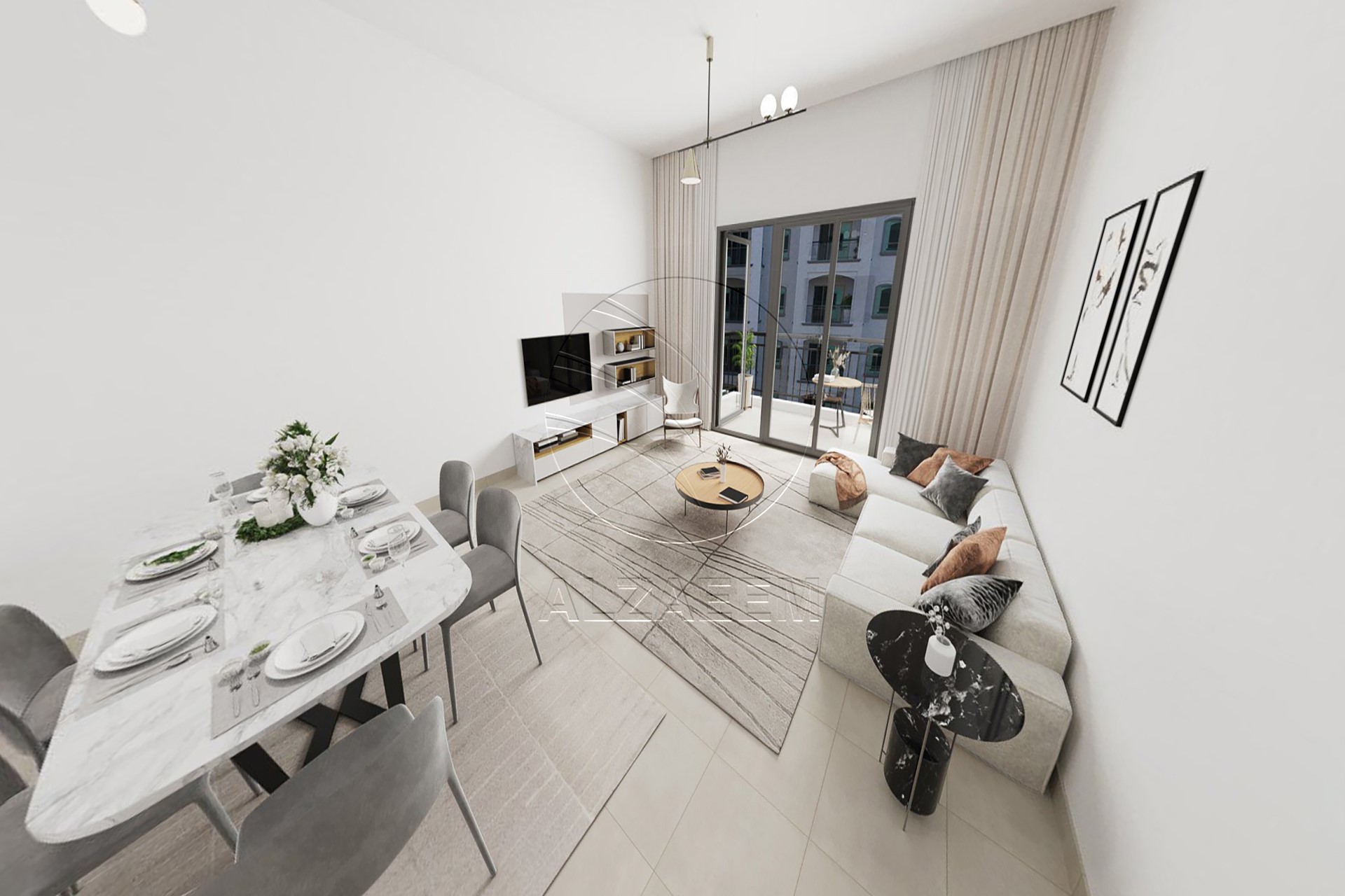 Partial Golf Views | 2 Balconies | Furnished