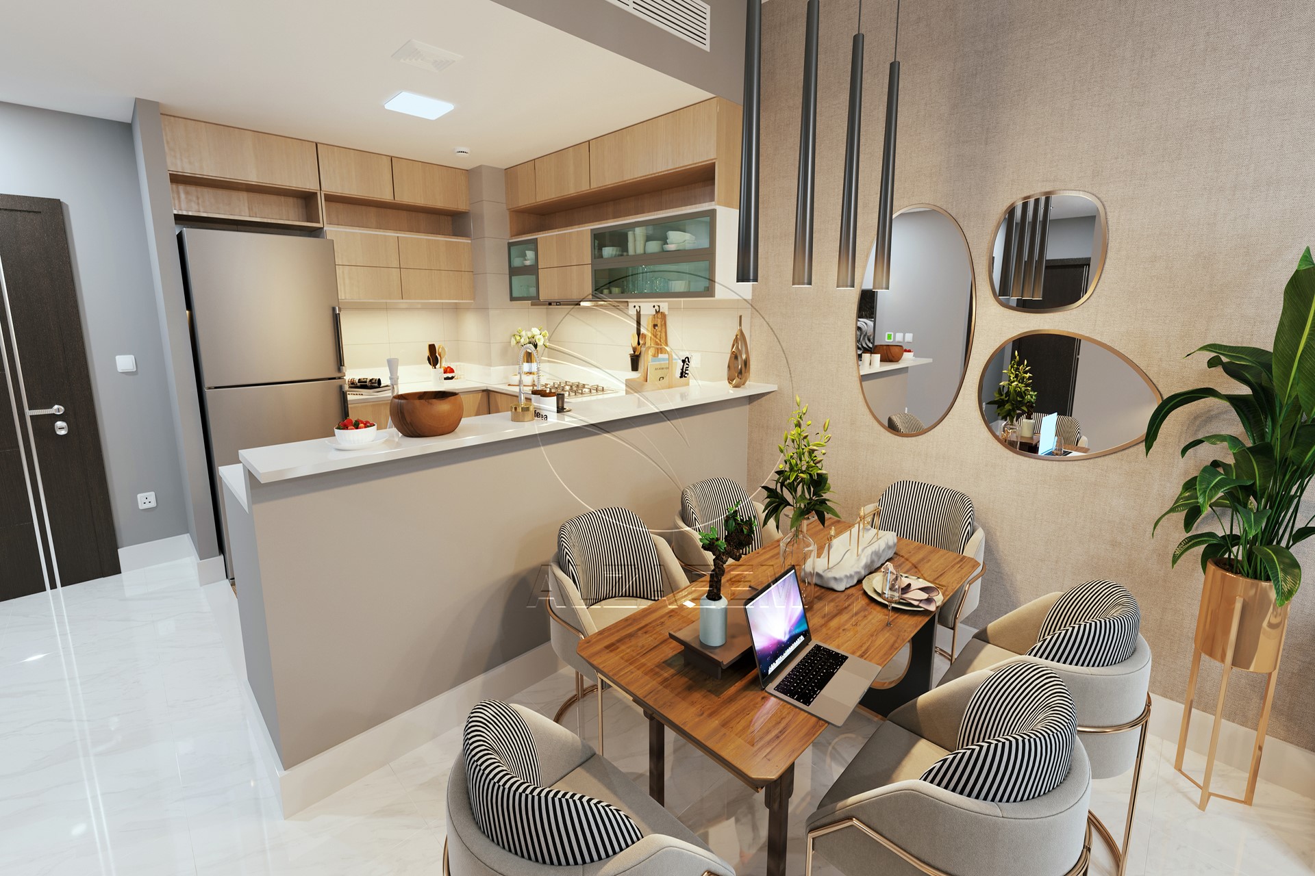 High Floor | 3BR Fully Furnished | Lovely View