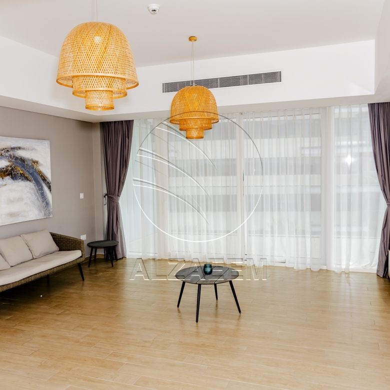 VACANT! Furnished 2BR+Maid | Partial Sea and Golf