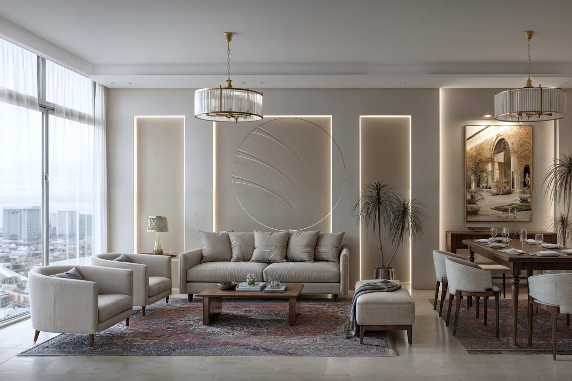 Furnished 2BR+M | Mid Level | Prime Location