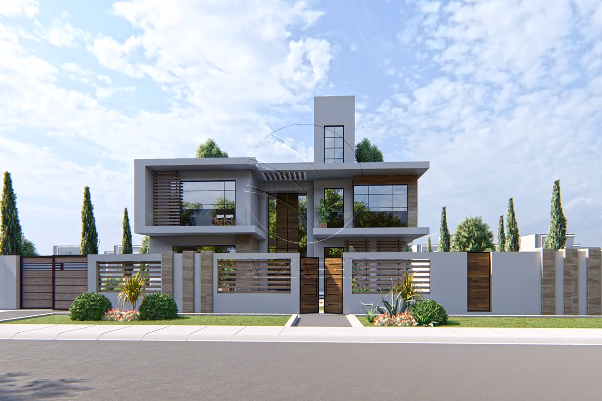 Modern Design Villa | Double Row Corner