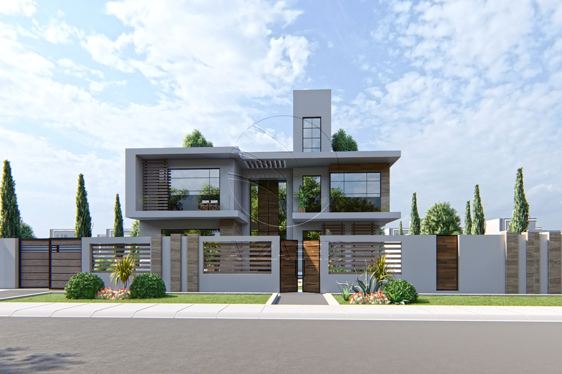 Modern Design Villa | Double Row Corner
