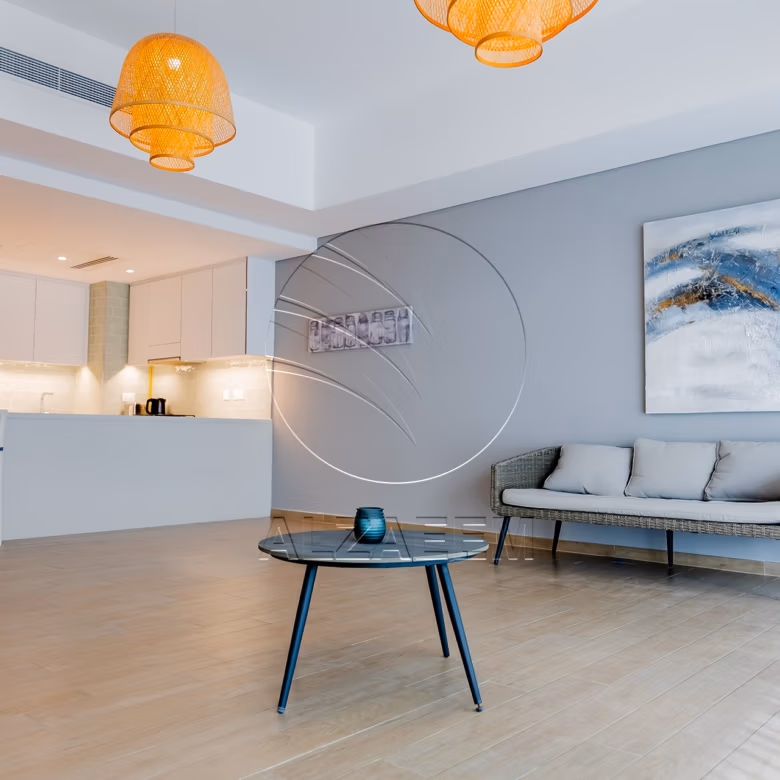 VACANT! Furnished 2BR+Maid | Partial Sea and Golf