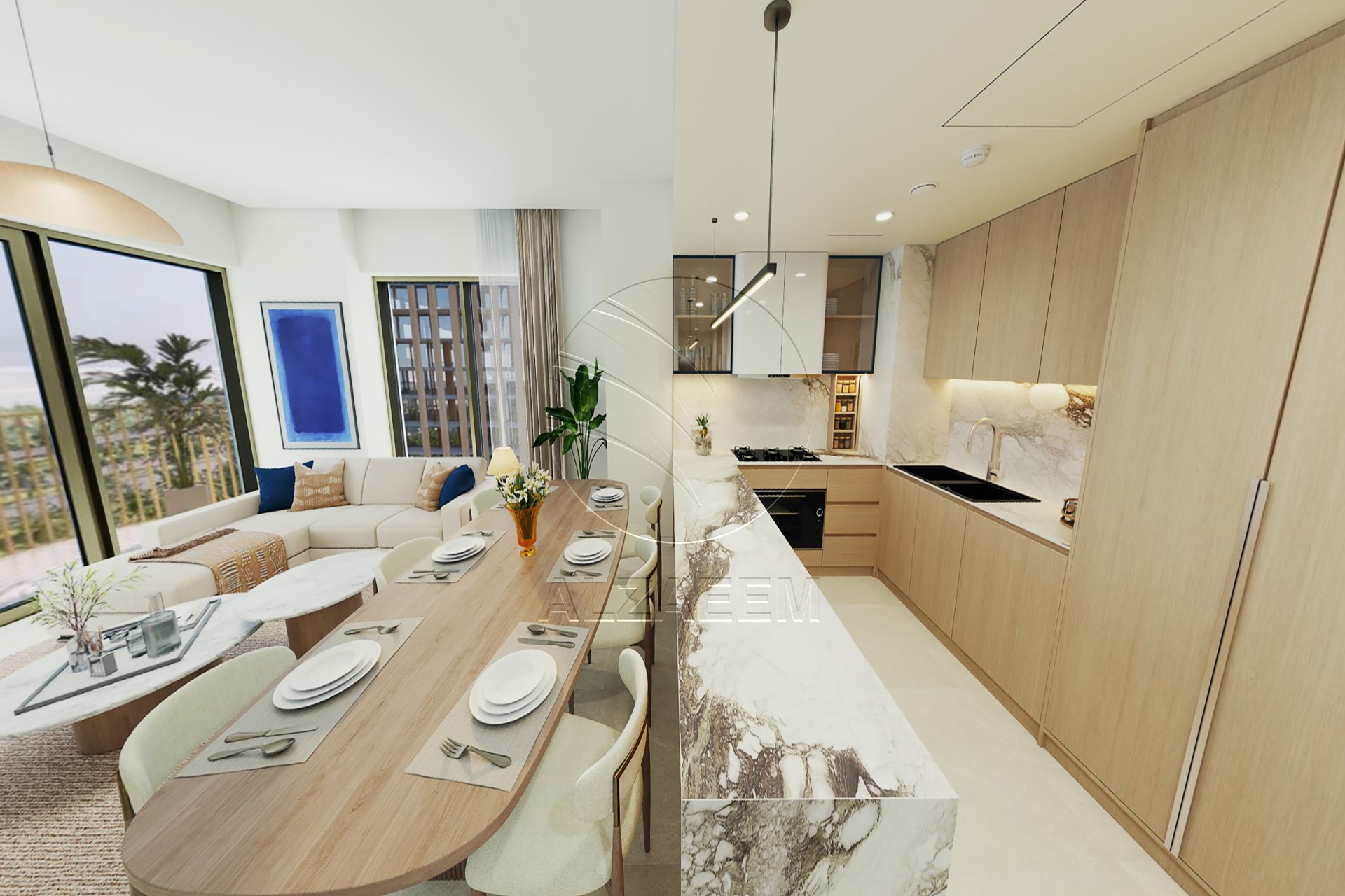 2BR+Maid Corner | Community View | Seafront Living