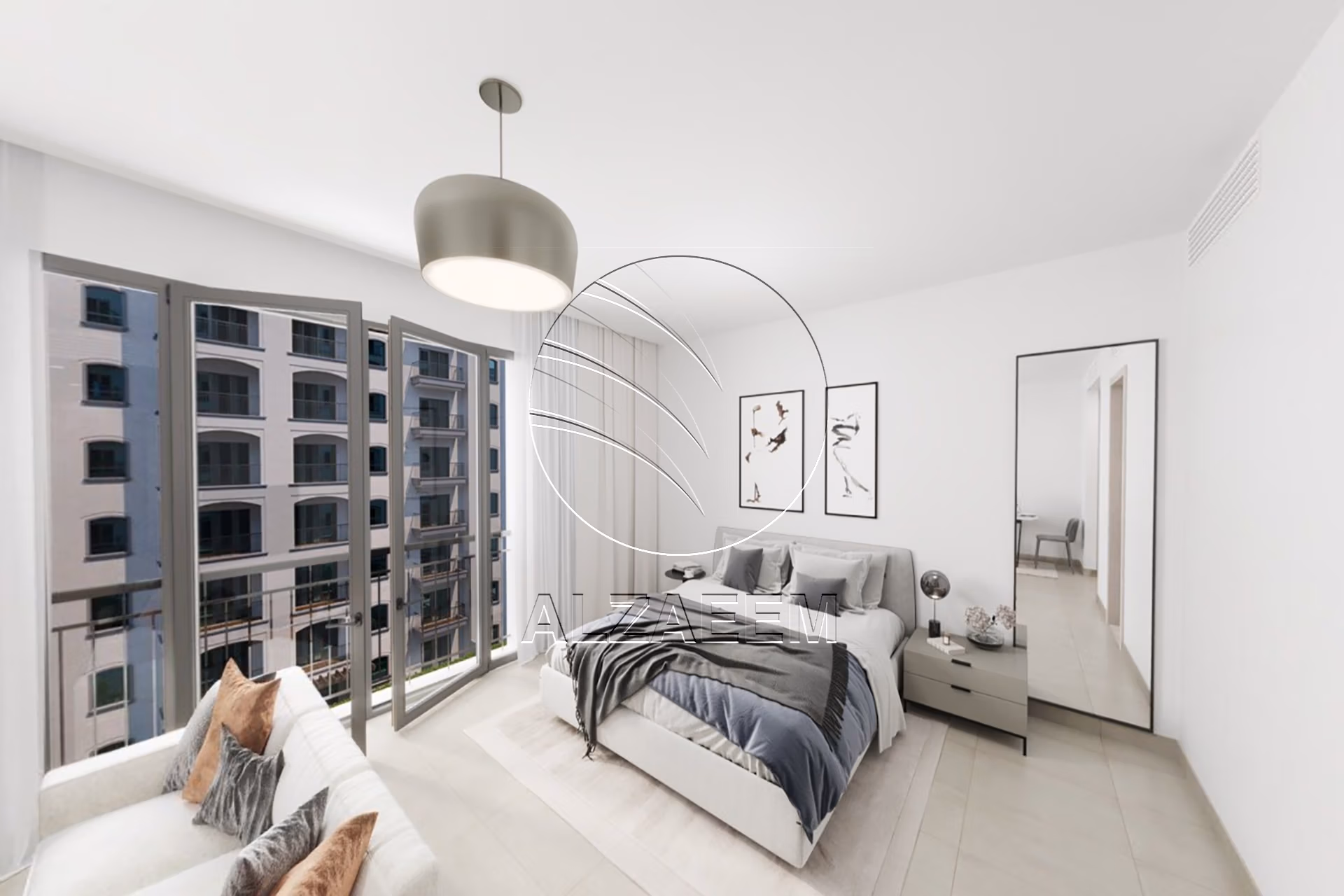 Studio mid floor + Partial Golf View and Community