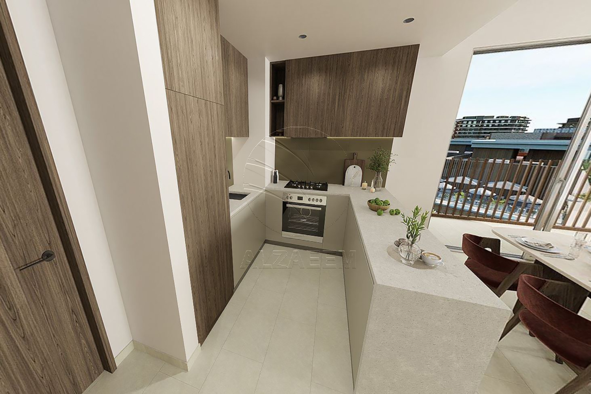 High Level Corner Unit with L-Shaped Balcony