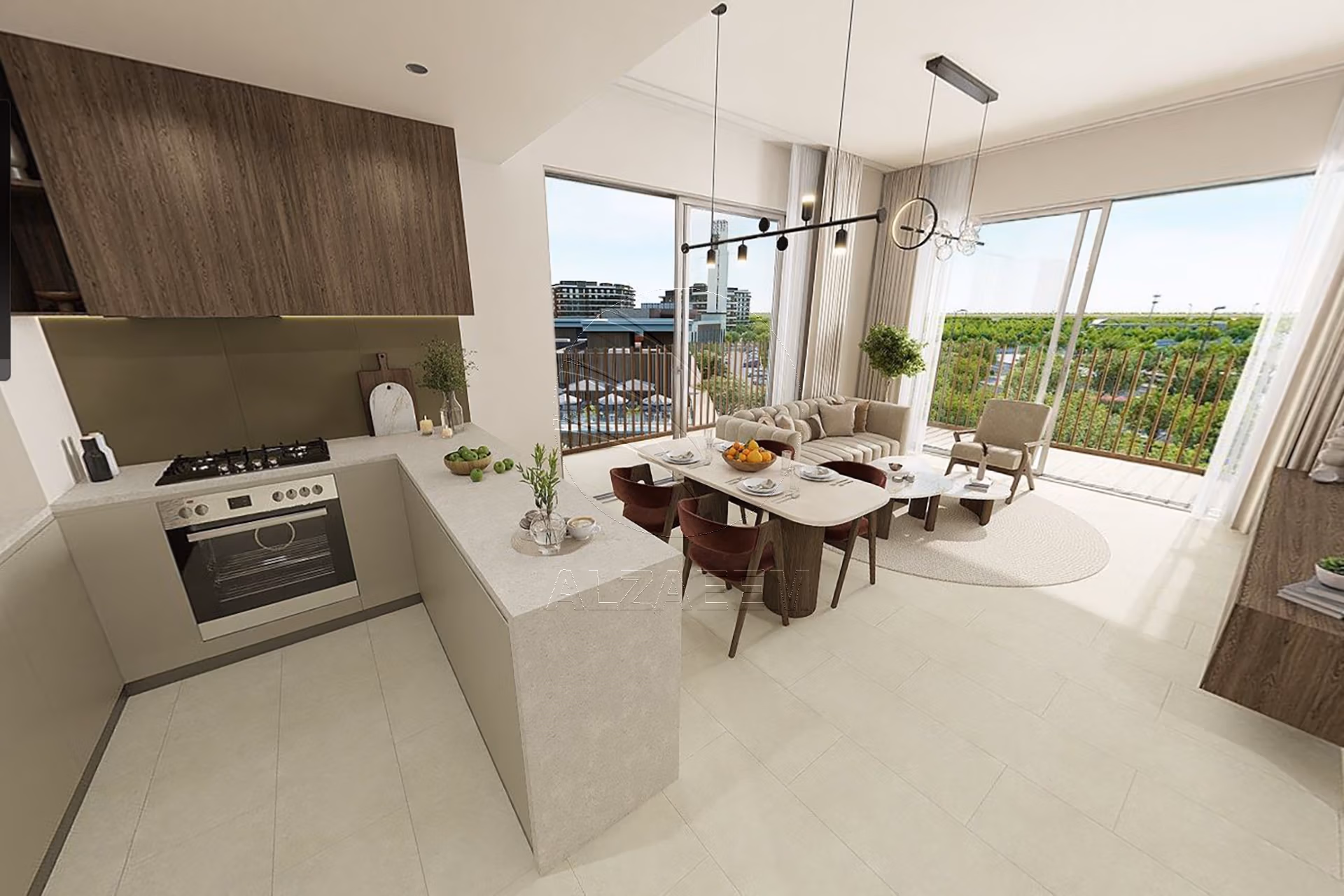 High Level Corner Unit with L-Shaped Balcony