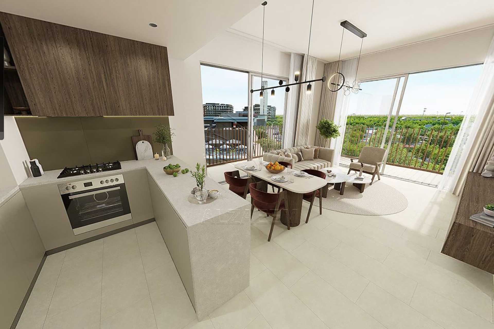 High Level Corner Unit with L-Shaped Balcony
