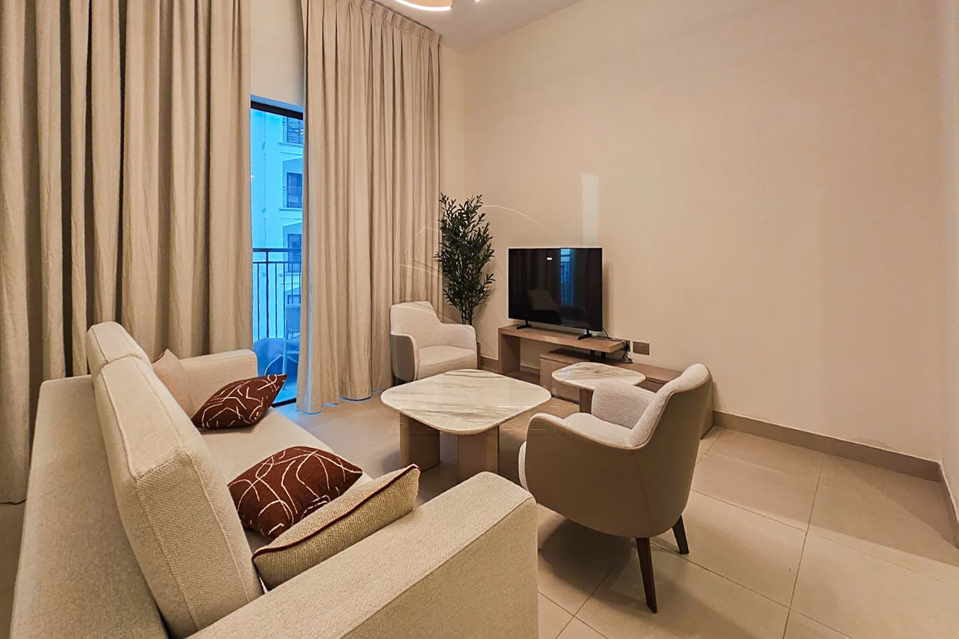 FURNISHED! High Floor | 2+M | Partial Golf View