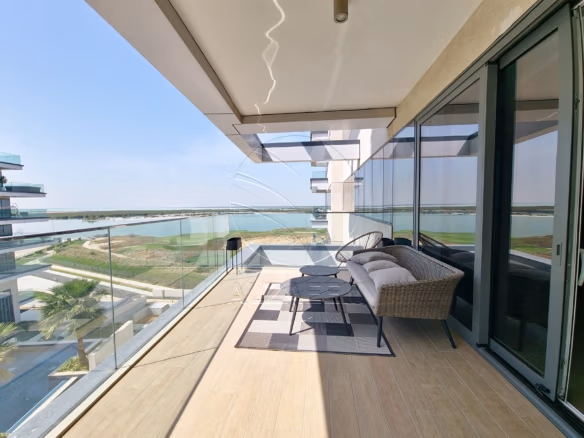 VACANT | Furnished 2BR+Maid | Partial Sea and Golf