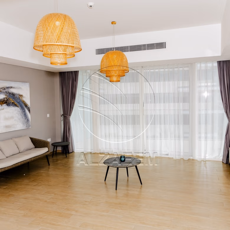 VACANT! Furnished 2BR+Maid | Partial Sea and Golf
