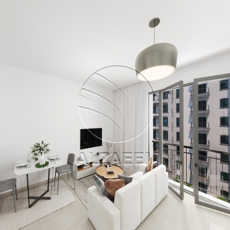 Studio mid floor + Partial Golf View and Community