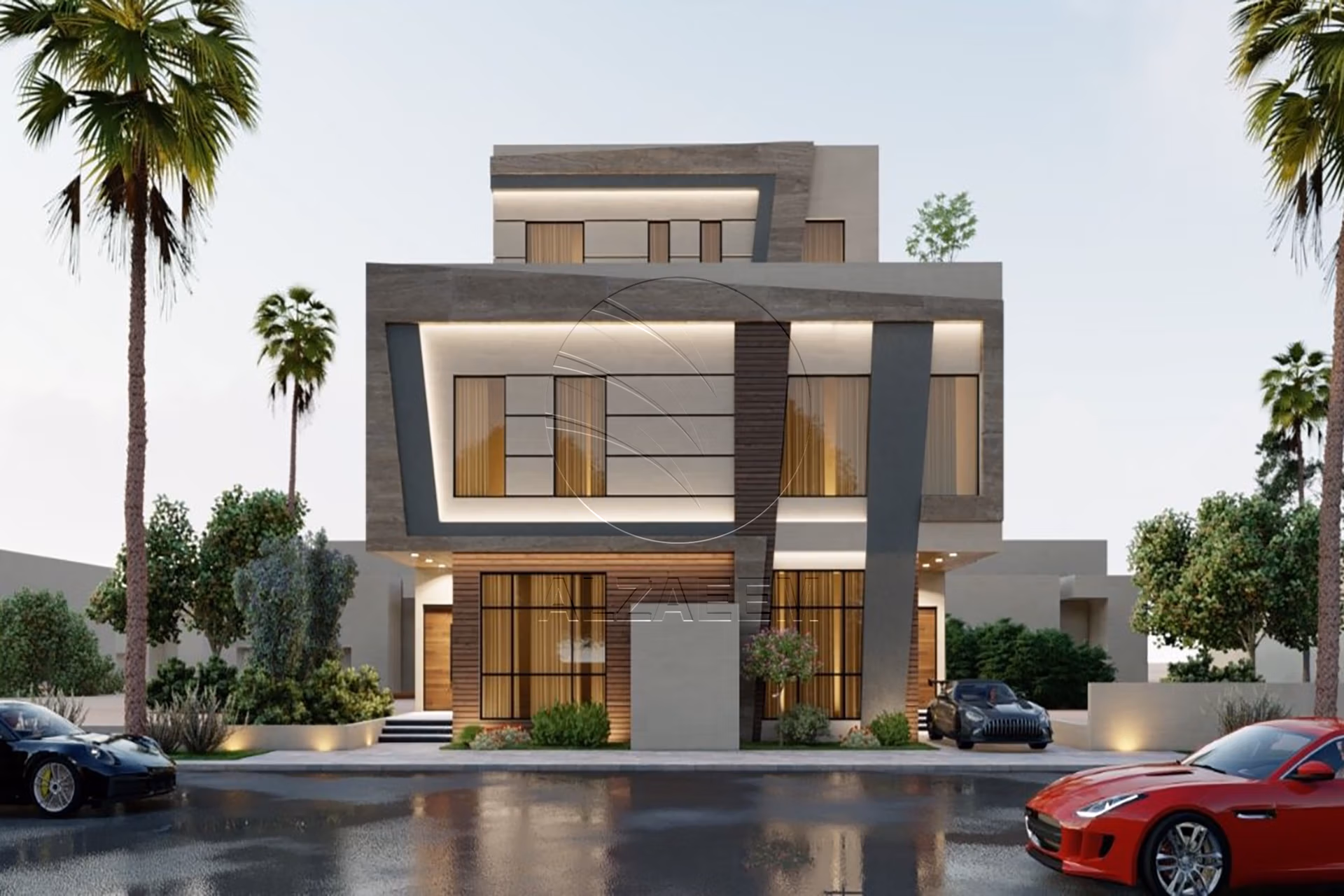 Modern Design Villa | Double Row Corner