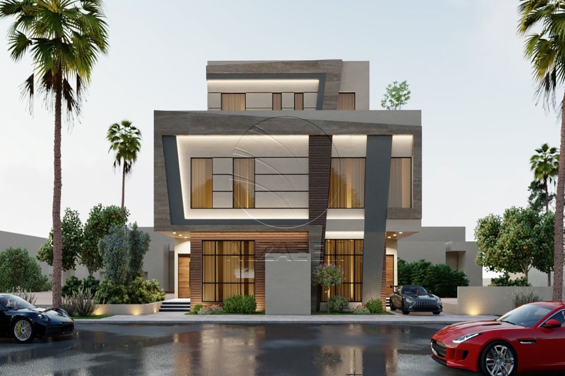Modern Design Villa | Double Row Corner