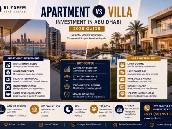 Apartment vs villa investment in Abu Dhabi 2026