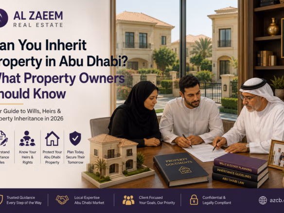Family reviewing inheritance plans for an Abu Dhabi property