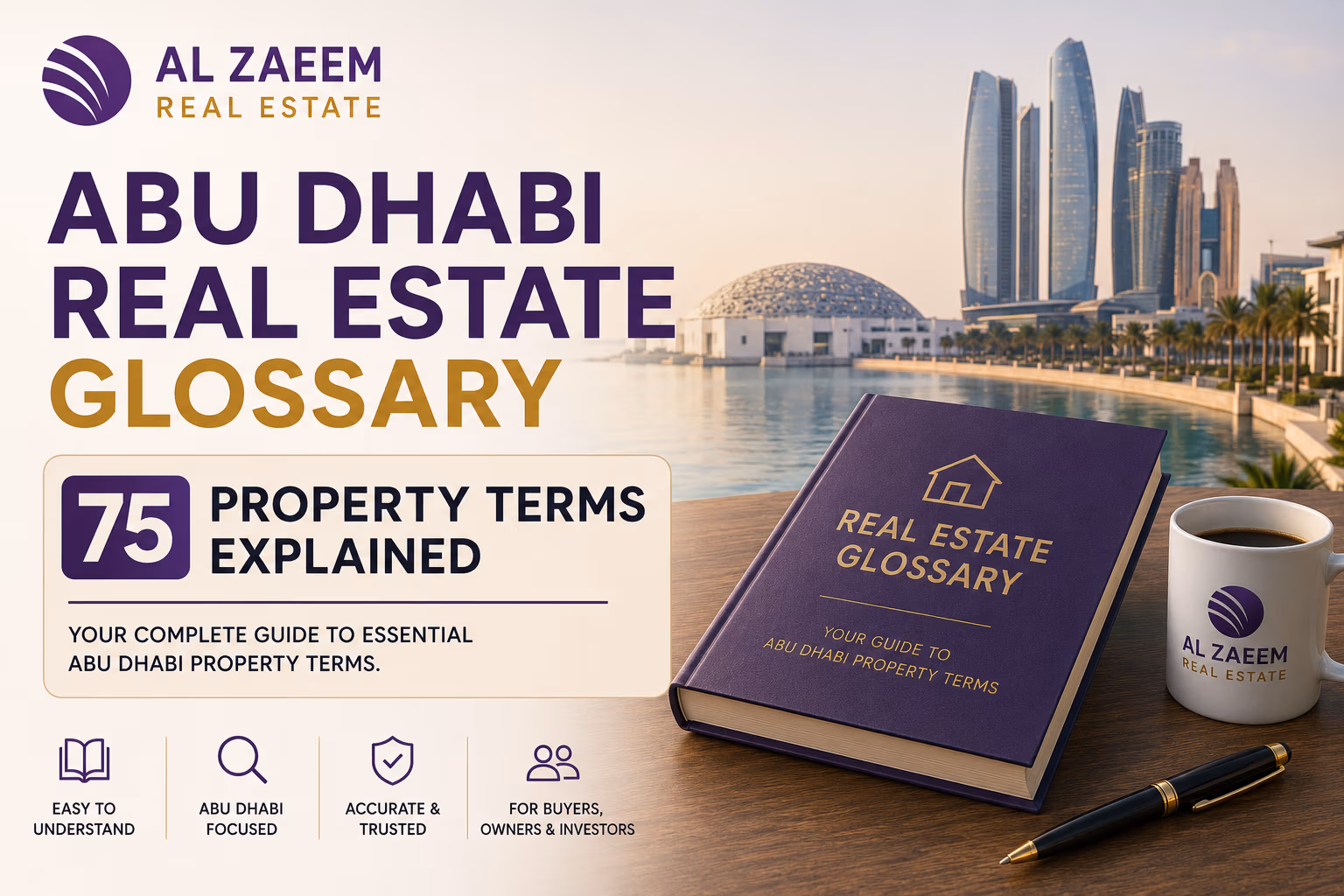 Abu Dhabi real estate glossary explaining 75 property terms in 2026