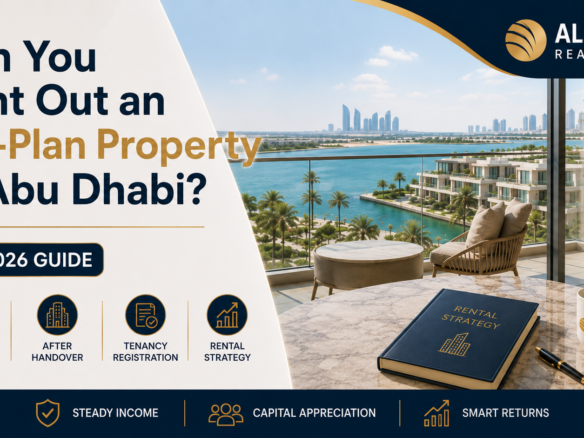 Waterfront Abu Dhabi off-plan property prepared for rental after handover