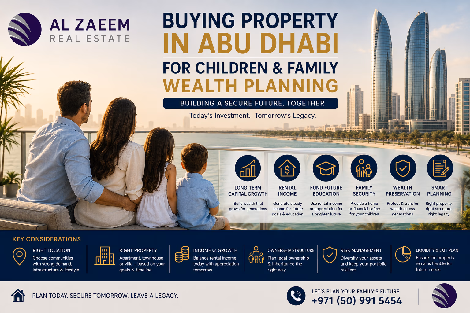 Buying property in Abu Dhabi for children and family wealth planning