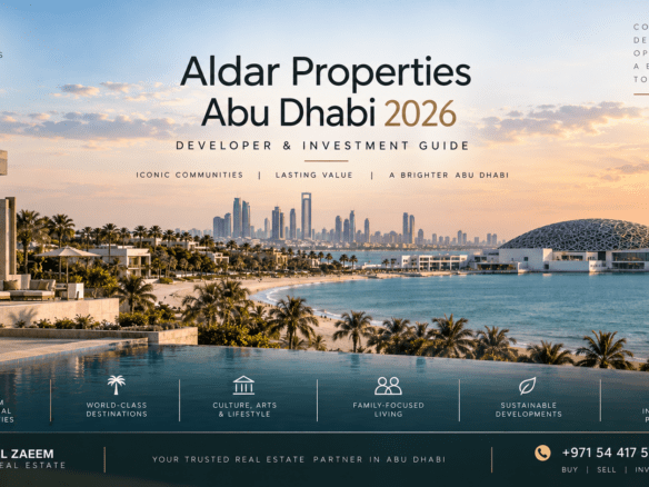 Best Aldar projects in Abu Dhabi 2026 featuring premium communities across Saadiyat Island, Yas Island, Fahid Island and other investment destinations