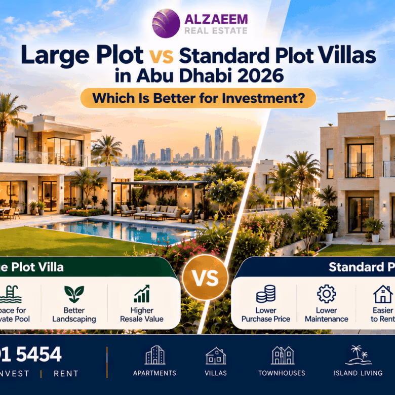 Large Plot vs Standard Plot Villas in Abu Dhabi 2026 — Is Bigger Land Worth the Premium?
