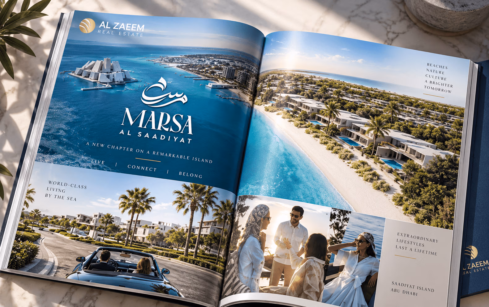 Marsa Al Saadiyat lifestyle and infrastructure guide showing waterfront living, luxury villas, beaches, cultural surroundings and Saadiyat Island lifestyle