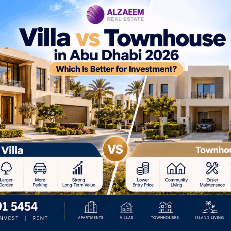 Villa vs Townhouse in Abu Dhabi 2026 — Which Is Better for Investment?