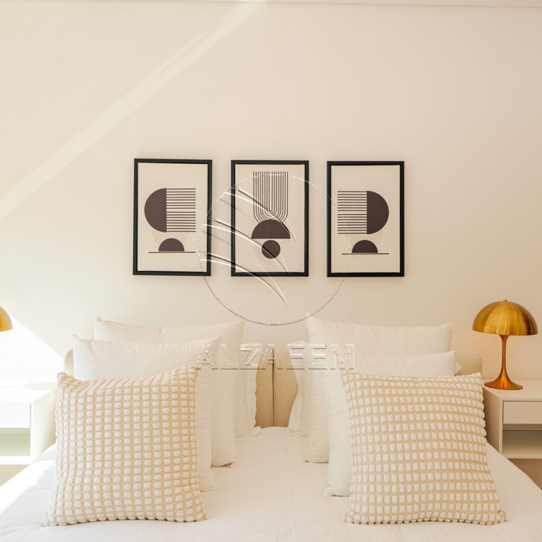 VACANT!High Floor Furnished 2BR+M | Golf+Sea Views