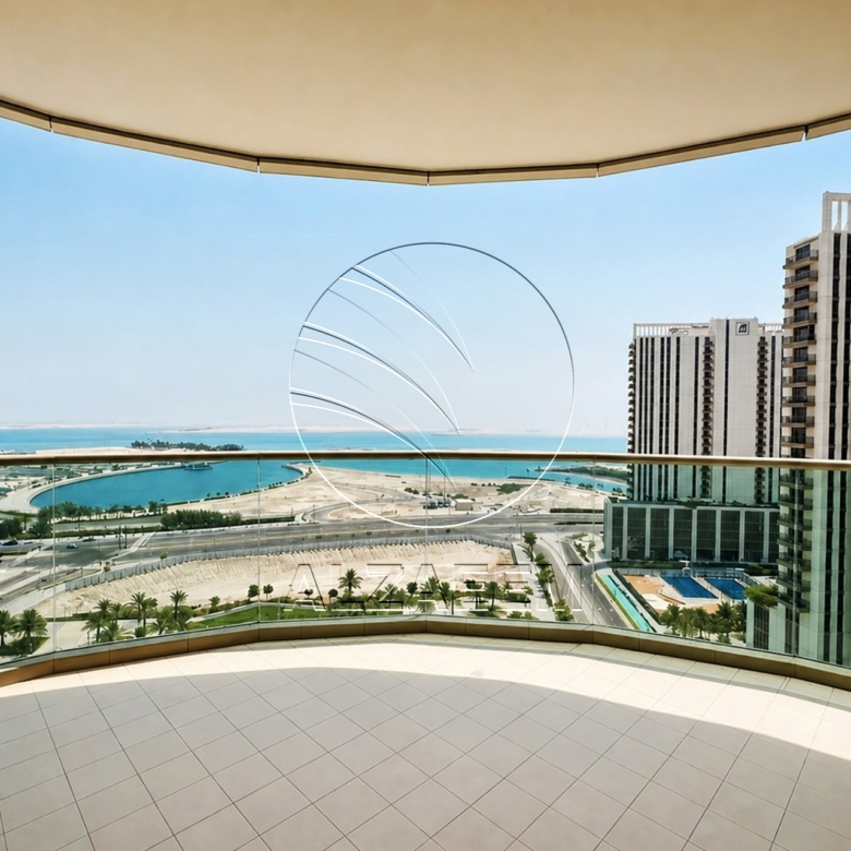1BR+Maid Semi Furnished! Vacant | Sea View