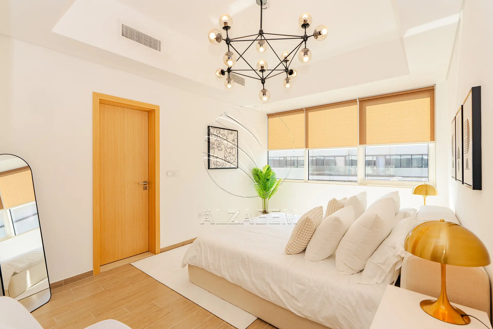 VACANT!High Floor Furnished 2BR+M | Golf+Sea Views
