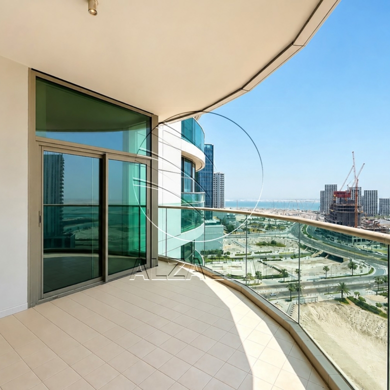 1BR+Maid Semi Furnished! Vacant | Sea View