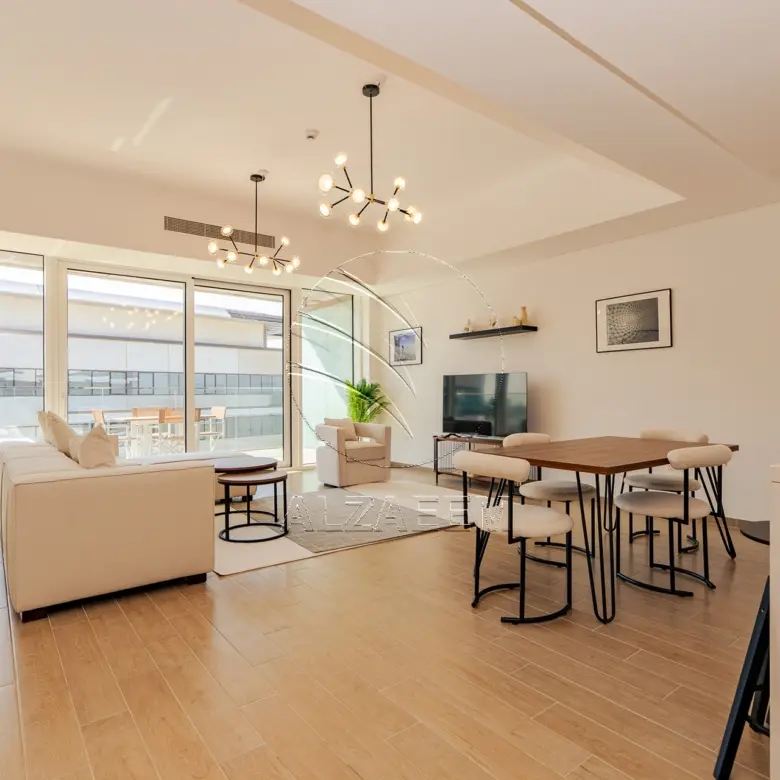 VACANT!High Floor Furnished 2BR+M | Golf+Sea Views