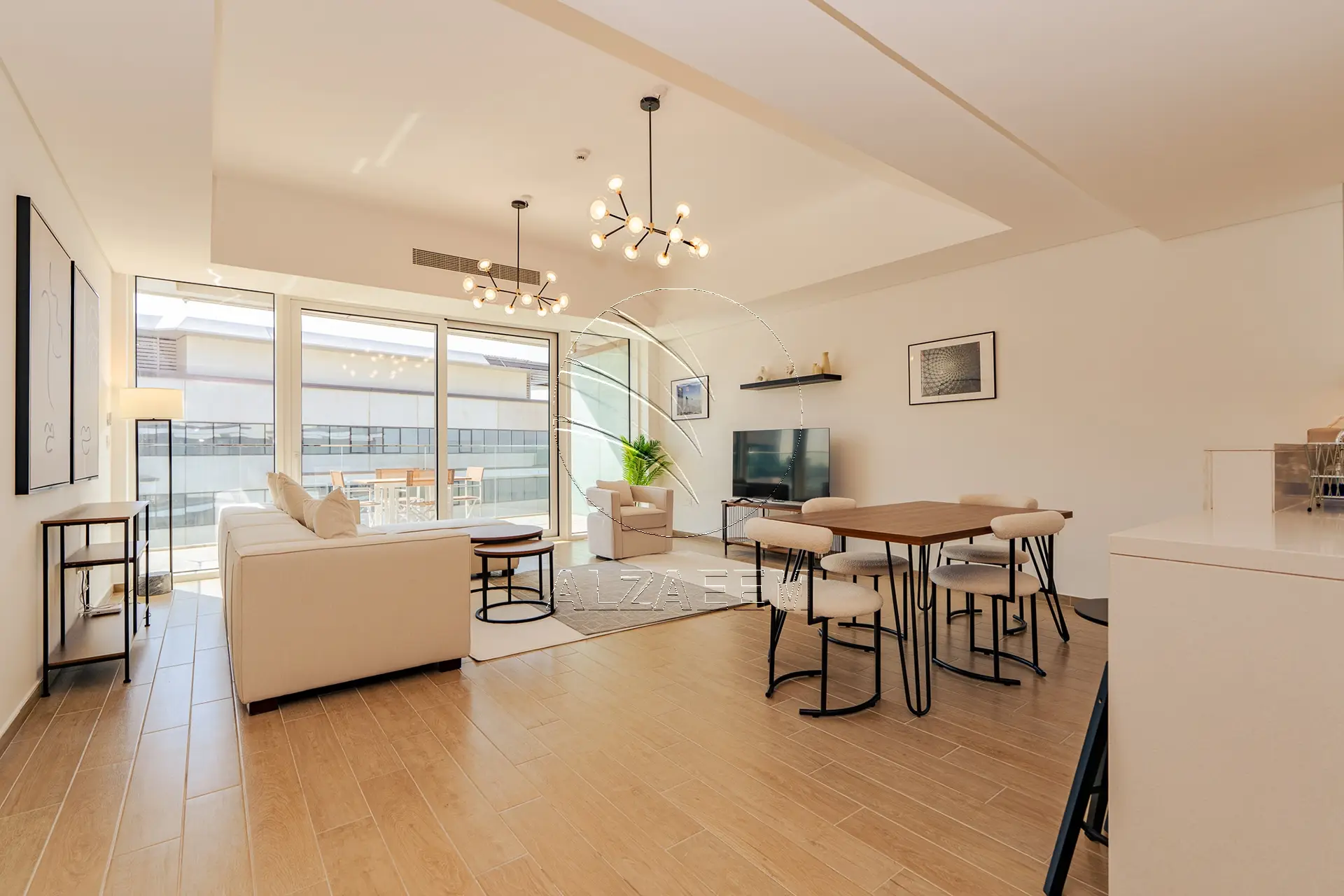 VACANT!High Floor Furnished 2BR+M | Golf+Sea Views