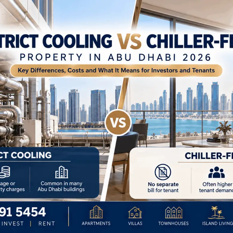 District Cooling vs Chiller-Free Property in Abu Dhabi 2026 — Which Is Better for Investors and Tenants?
