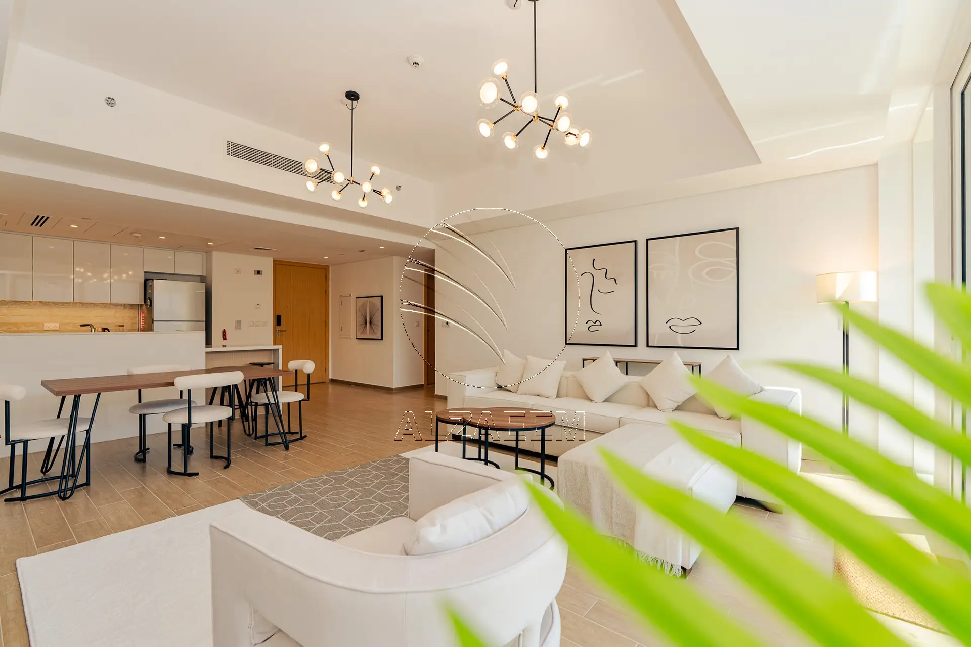 VACANT!High Floor Furnished 2BR+M | Golf+Sea Views